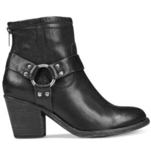 Frye Tabitha Harness Short Block-Heel Booties size 5.5